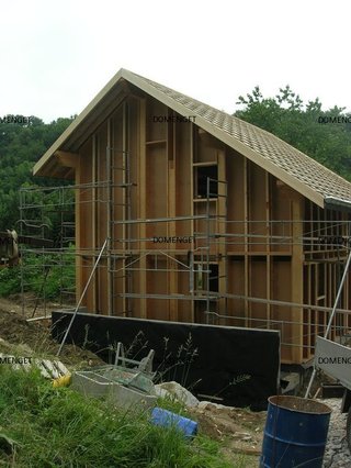 maison ossature bois neuve exemple 2 02  à voglans avec Domenget Olivier Charpente