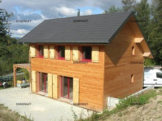 maison ossature bois neuve exemple 2 10  en Savoie, Chambéry, la Motte Servolex, Aix les Bains et le bassin chambérien avec Domenget Olivier Charpente